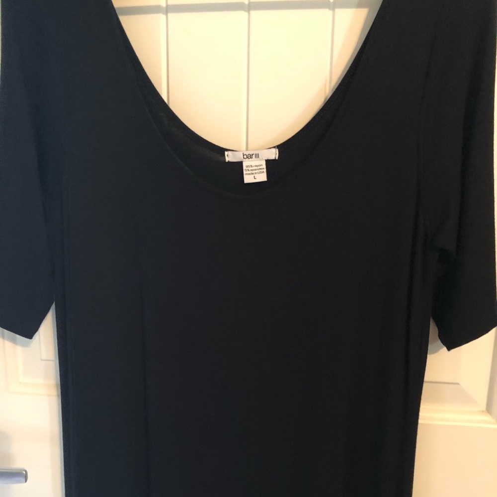 Bar III black knit maxi dress